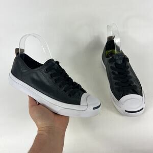 Converse Jack Purcell Sneakers Women's 6.5 Black Lace Up Running Shoes 151483C